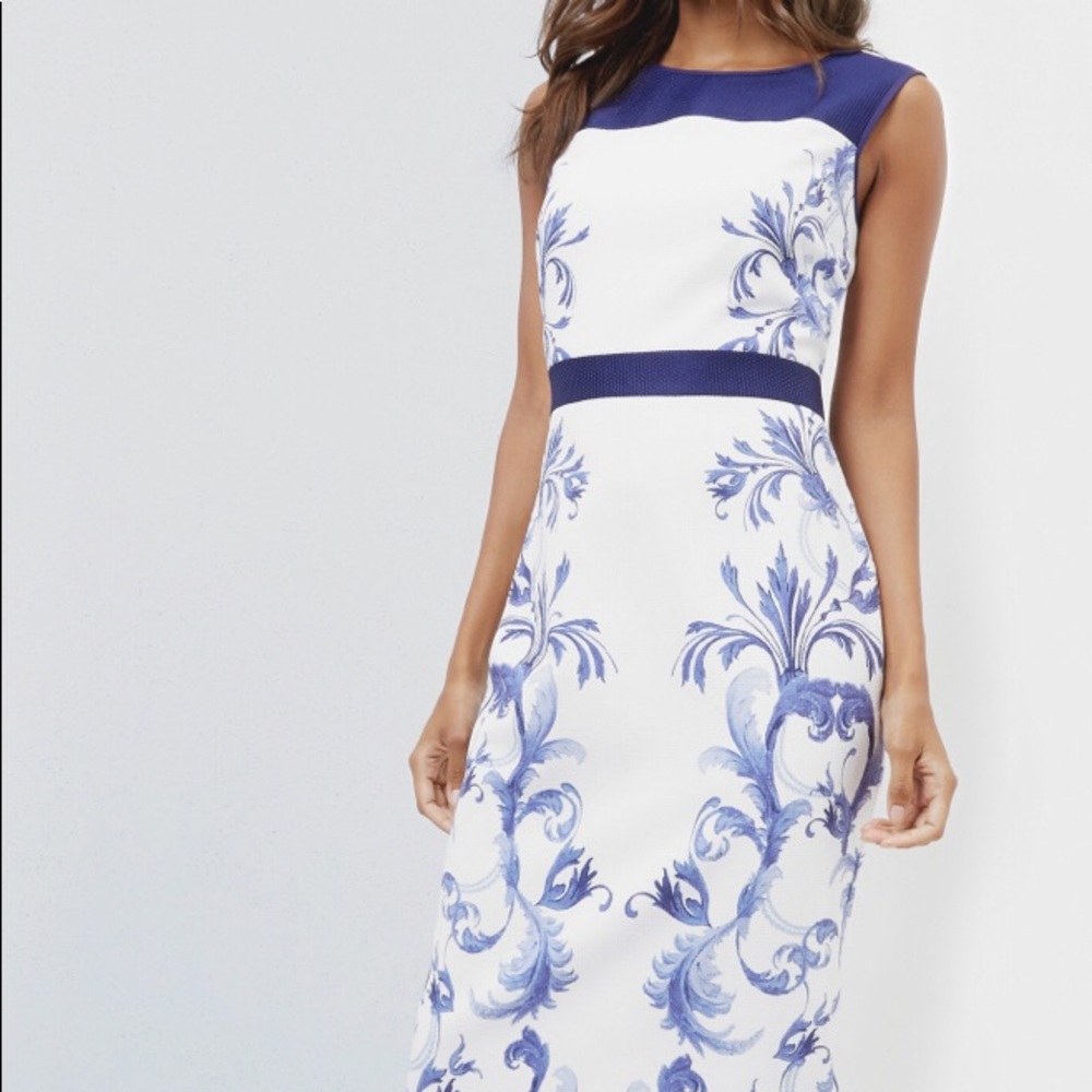 Ted Baker Blue Floral Persian Dress